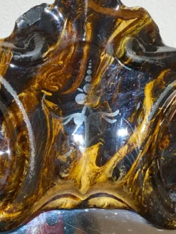 Miroir villeroy & boch – miroir céramique xixe – second empire 1860-18