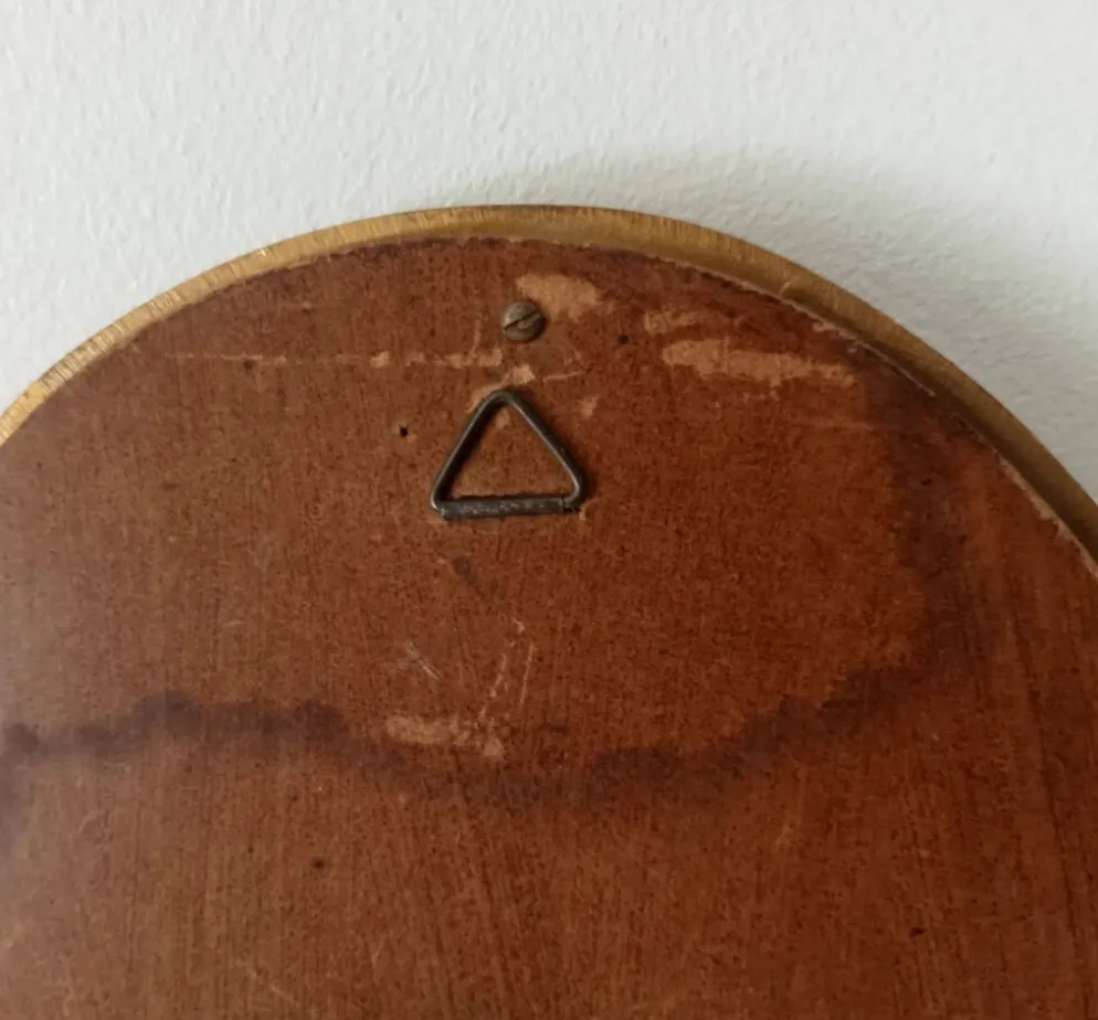 Miroir vintage baroque en bois doré