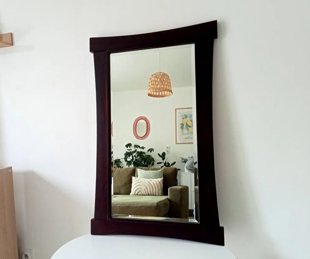Miroir vintage biseautée de style Asiatique