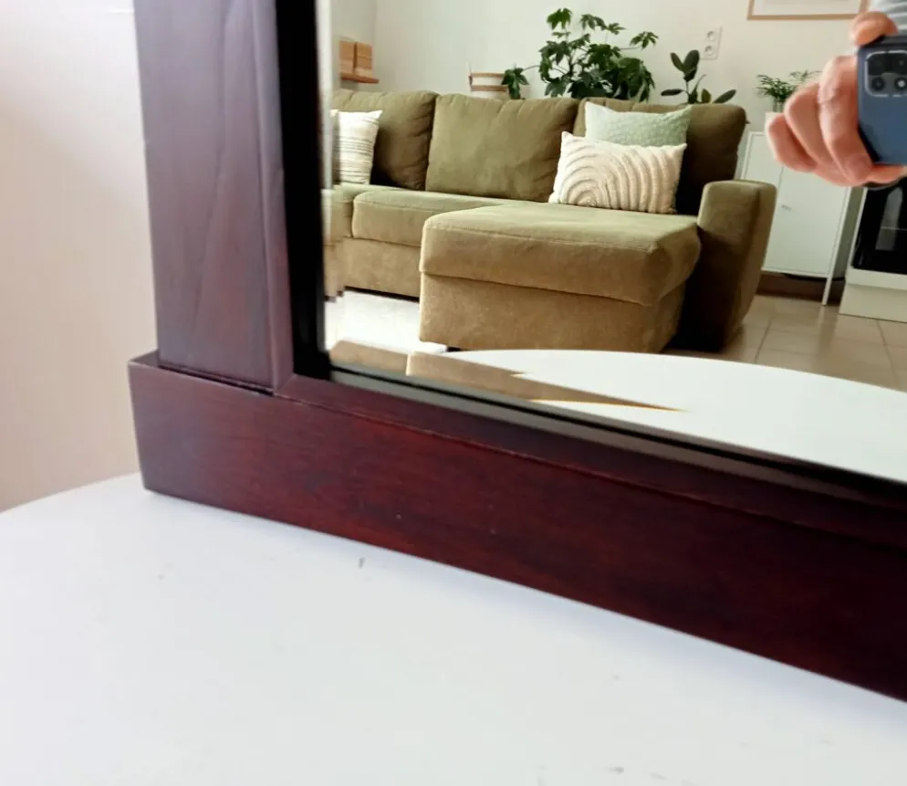 Miroir vintage biseautée de style Asiatique