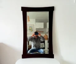 Miroir vintage biseautée de style Asiatique