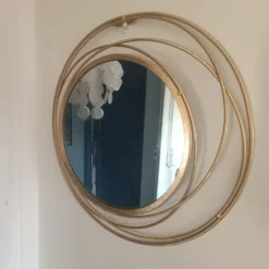 Miroir vintage cerclé