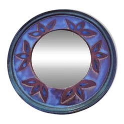 Miroir vintage céramique dequeker