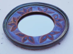 Miroir vintage céramique dequeker