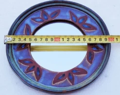 Miroir vintage céramique dequeker