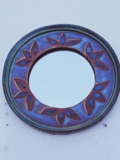 Miroir vintage céramique dequeker