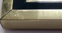 Miroir vintage doré 46x46cm