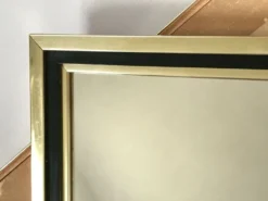 Miroir vintage doré 46x46cm