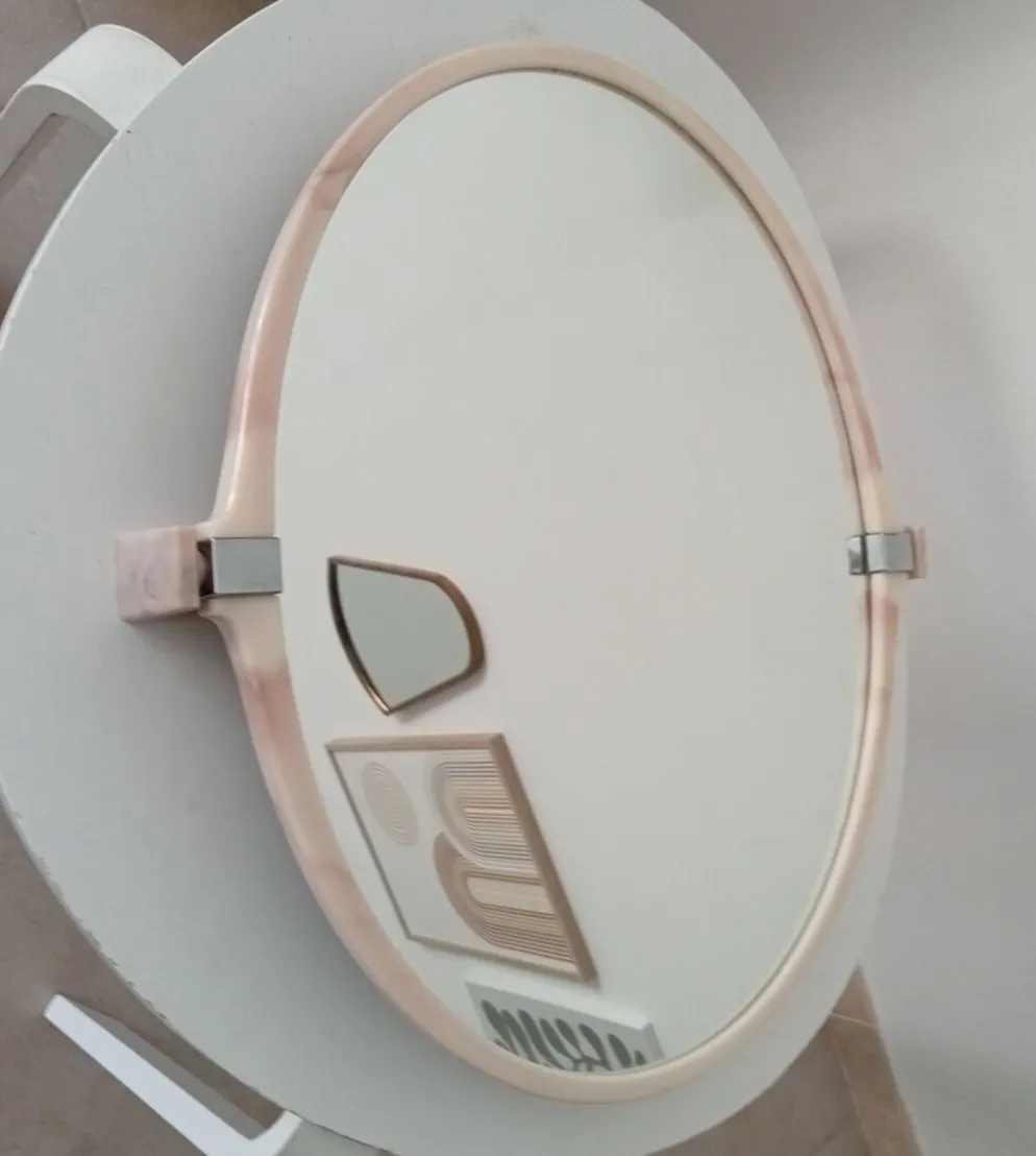 Miroir vintage effet marbré années 70