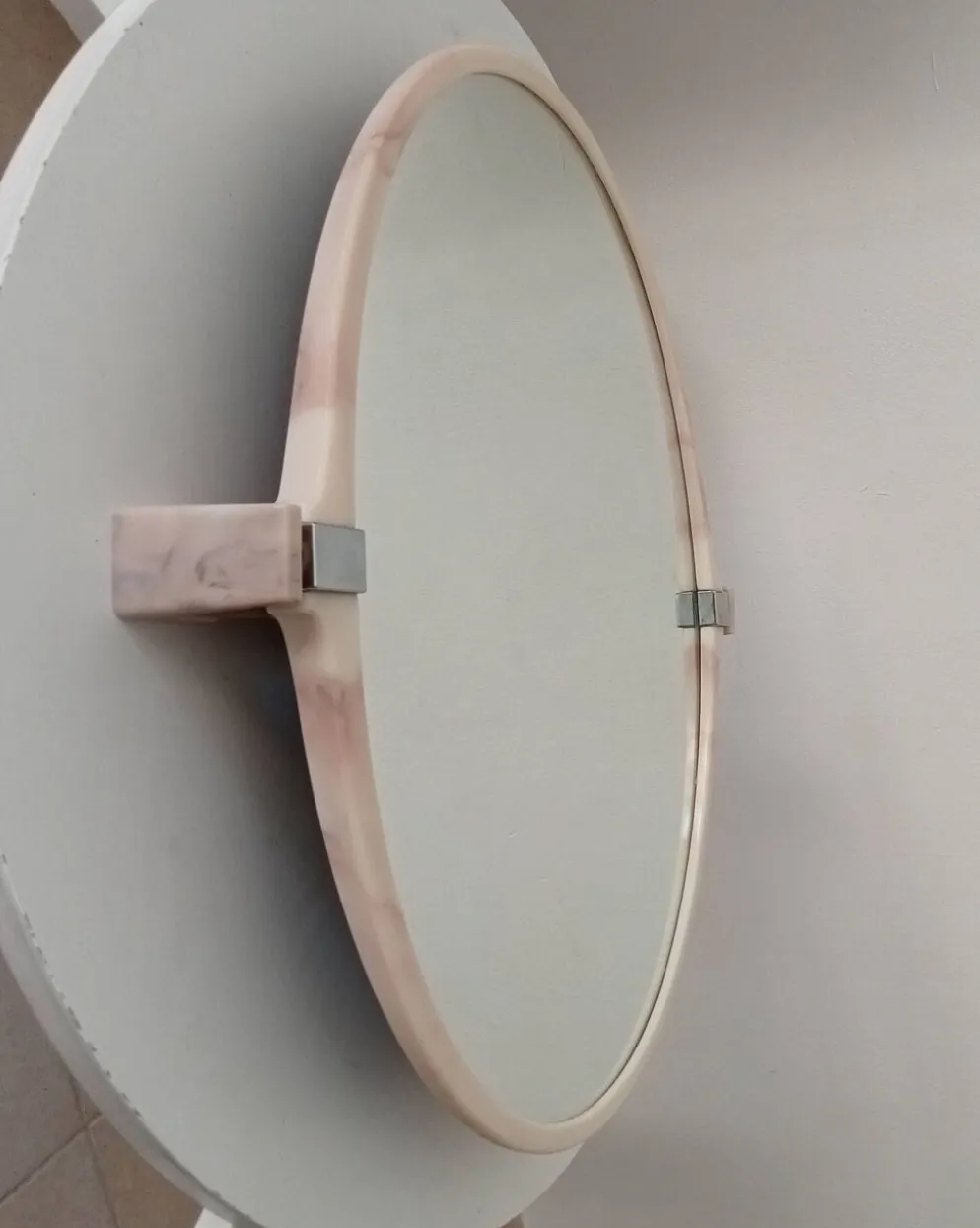 Miroir vintage effet marbré années 70