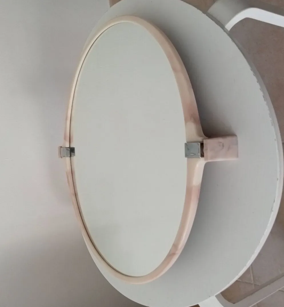 Miroir vintage effet marbré années 70