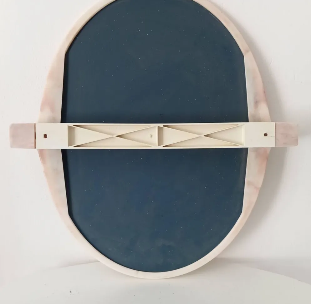 Miroir vintage effet marbré années 70