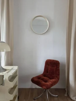 Miroir vintage en bois laqué