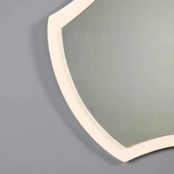 Miroir vintage en bois laqué et verre miroir, design, Italie, années 1970