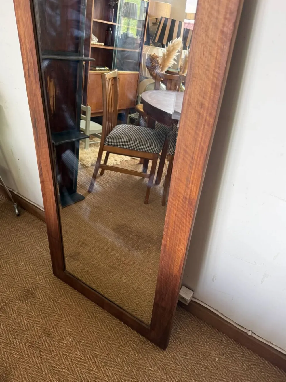 Miroir vintage en bois style scandinave