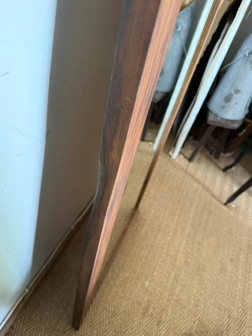 Miroir vintage en bois style scandinave