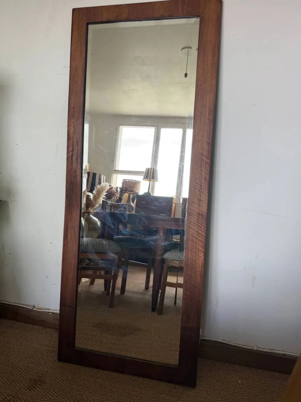 Miroir vintage en bois style scandinave
