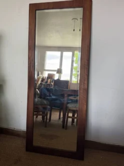 Miroir vintage en bois style scandinave