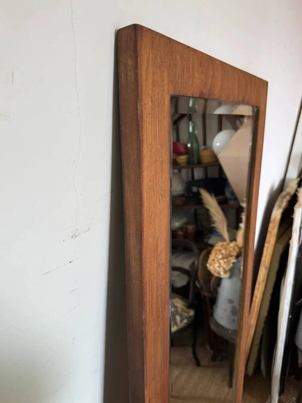 Miroir vintage en bois style scandinave