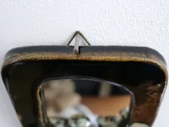 Miroir vintage en céramique