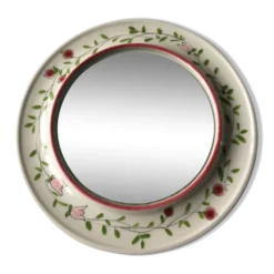Miroir vintage en céramique