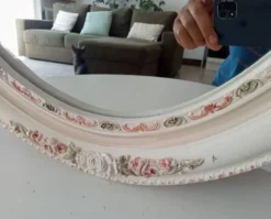 Miroir vintage en céramique années 60/70