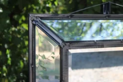 Miroir vintage en métal à parcloses – 5 glaces biseautées