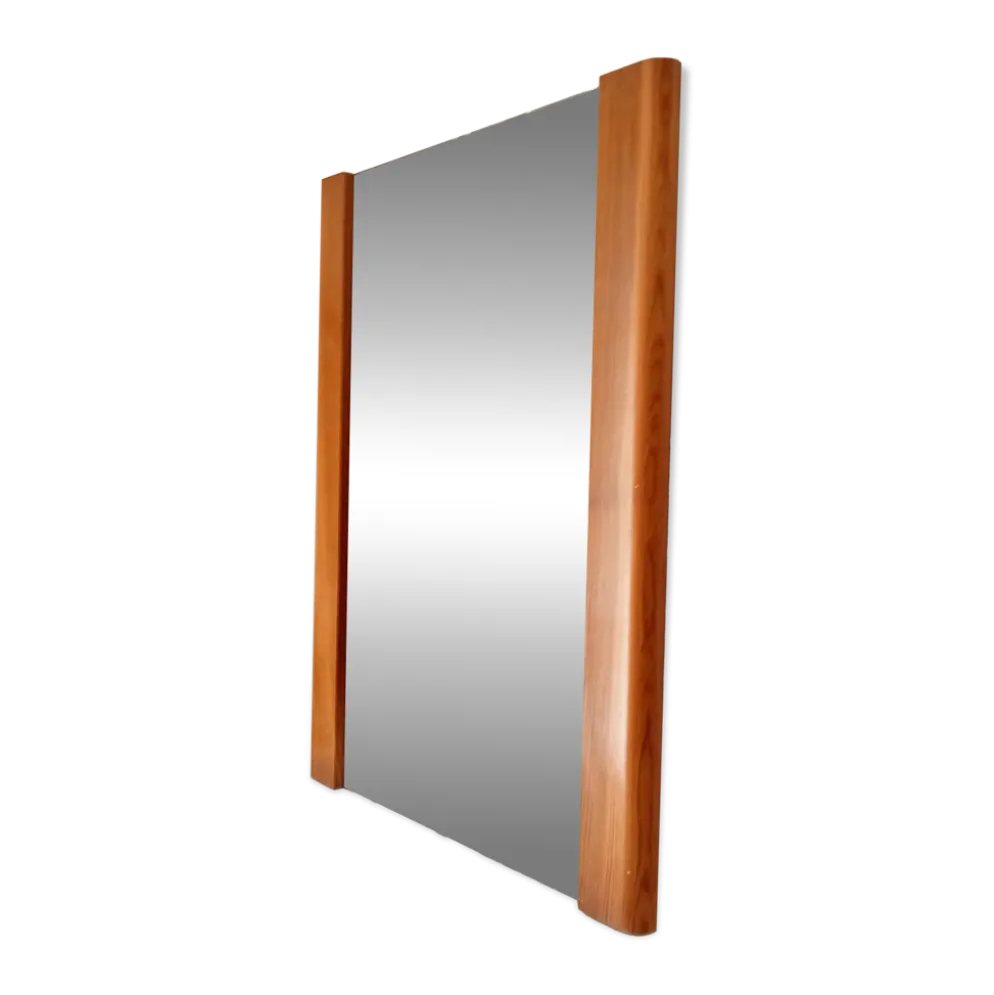 Miroir vintage en pin années 70/80 60*46 cm