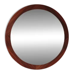 Miroir vintage en placage de palissandre danois 1960 Danemark