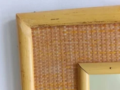 Miroir vintage en rotin Dal Vera