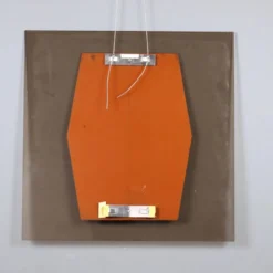Miroir vintage en verre fumé, design Italie, années 1960