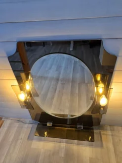 Miroir vintage italien style ISA, Fontana Arte, années 70