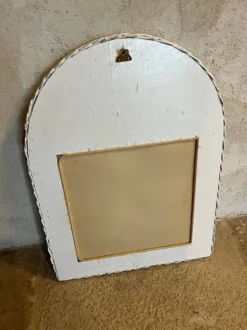 Miroir vintage osier/rotin