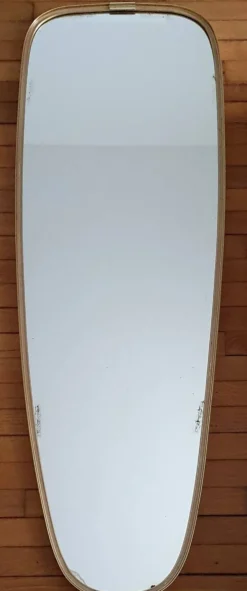 Miroir vintage ovoïde Schön - années 60