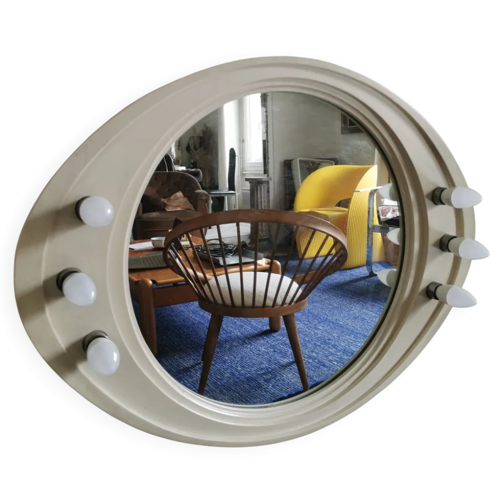 Miroir vintage rétro éclairé