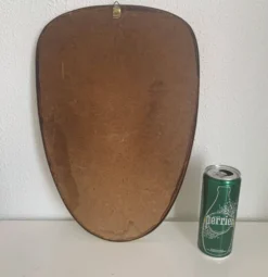 Miroir vintage 1960 rétroviseur asymétrique forme libre - 40 x 26 cm