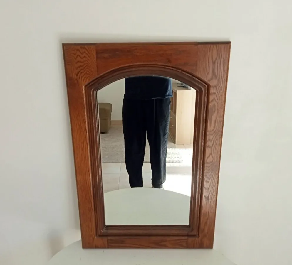 Miroir vintage rustique années 70/80