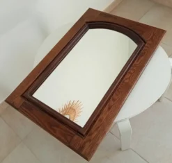 Miroir vintage rustique années 70/80