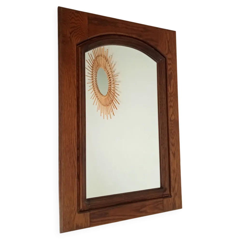Miroir vintage rustique années 70/80