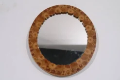 Miroir vintage scandinave en bois 1960