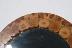 Miroir vintage scandinave en bois 1960