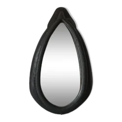 Miroir vintage sur collier de cheval