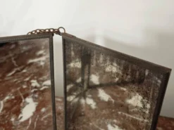 Miroir vintage 1920 triptyque de barbier