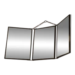 Miroir vintage 1920 triptyque de barbier