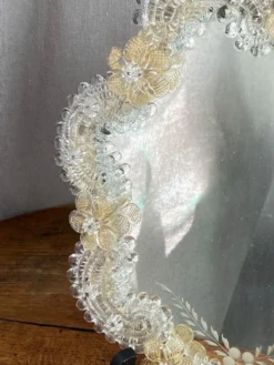 Miroir vénitien en verre de Murano