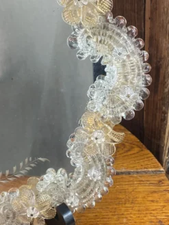 Miroir vénitien en verre de Murano