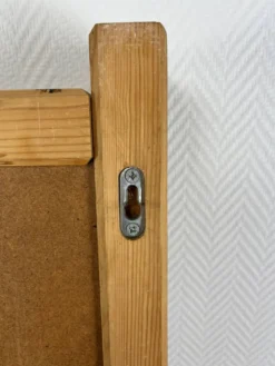 Miroir XL brutaliste pin massif style chalet