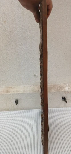 Mirroir Biseauté annees 30 en laiton repoussé