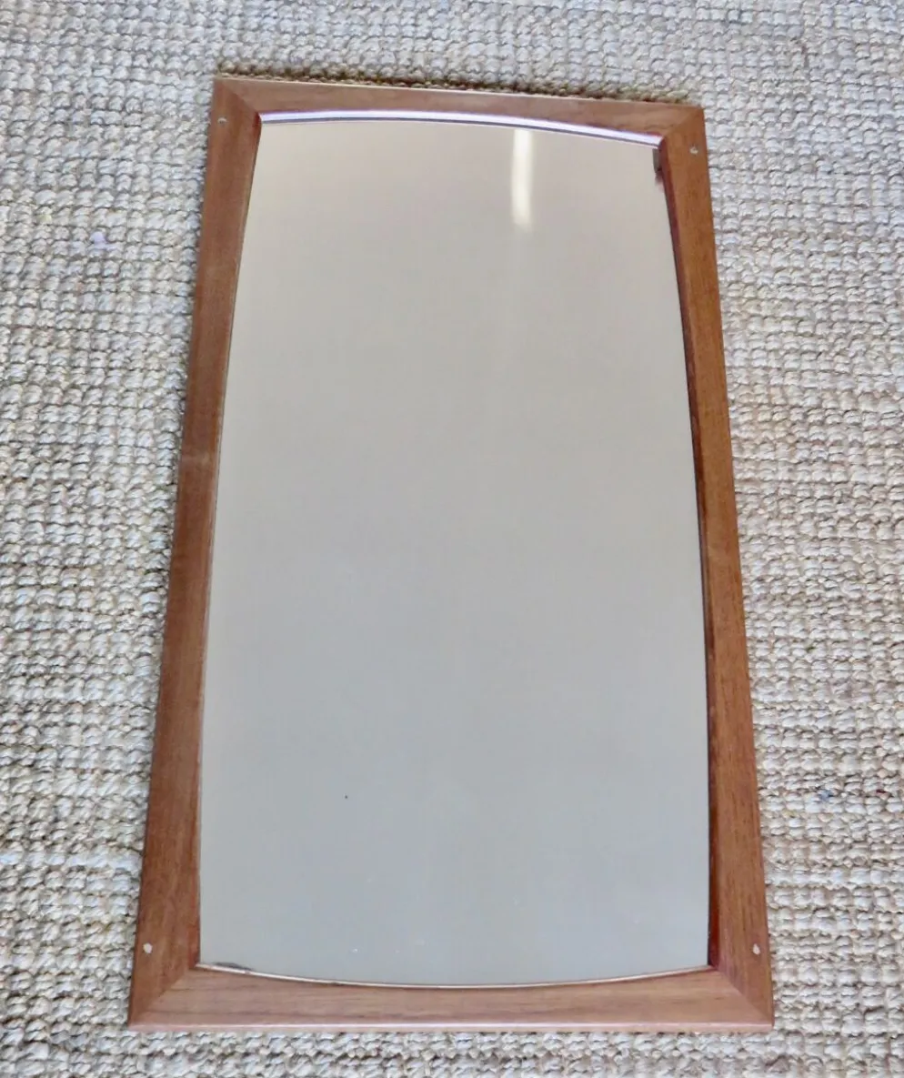 Mirroir en teck d'Aksel Kjersgaard Danemark 1965