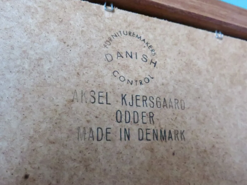 Mirroir en teck d'Aksel Kjersgaard Danemark 1965